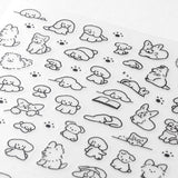 Midori Sticker Sheet - Dog - Small