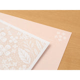 Midori Watermark Letter Set - Flower Pink