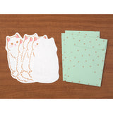 Midori Letter Set Die Cut - Cat