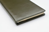 Raymay Davinci Olive Leather Slim Organizer - Bible Size - 8mm