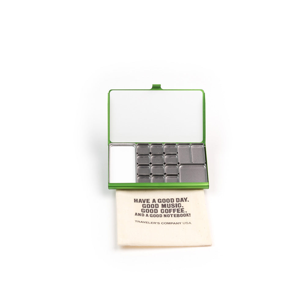 TRAVELER's Company USA x Art Toolkit - HAVE A GOOD DAY - Pocket Palette - Limited Green