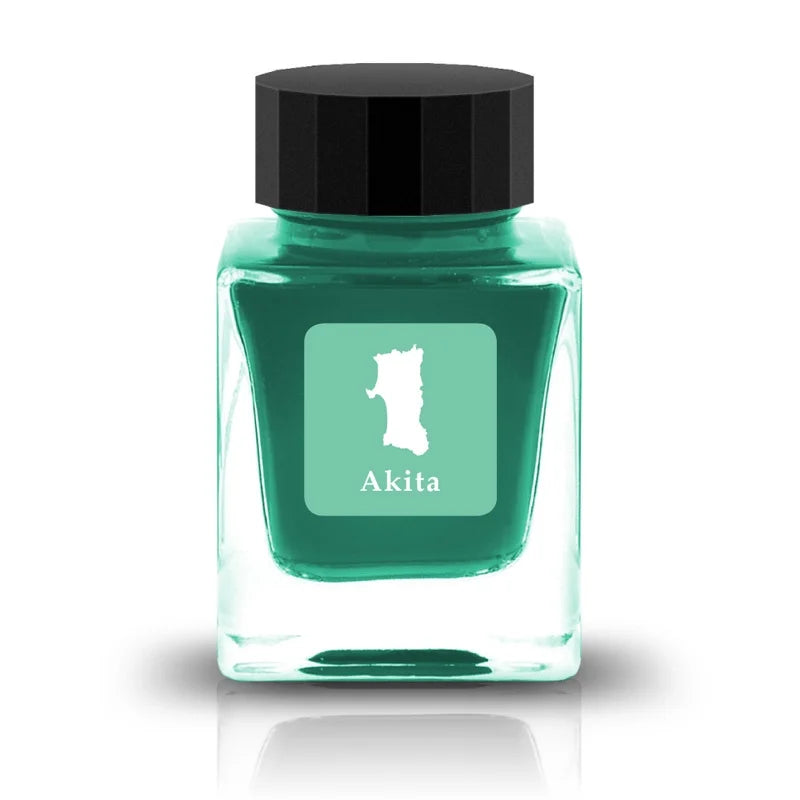 Tono & Lims Ink Bottle - Prefecture - Akita / Expectation - Bevelled Glass - 30ml