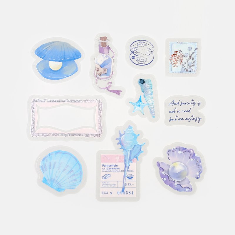 BGM Deco Sticker - Clear Seal - The Museum - Aogai