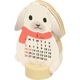 Greeting Life Animal Die-Cut Calendar 2025 - Mini