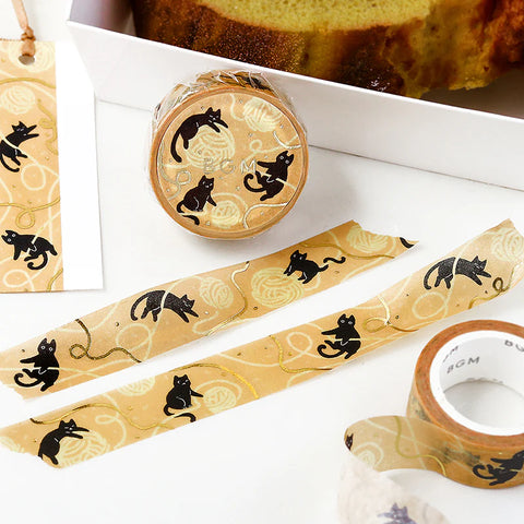 BGM Washi Tape - Foil Stamping Life - Cat and Thread