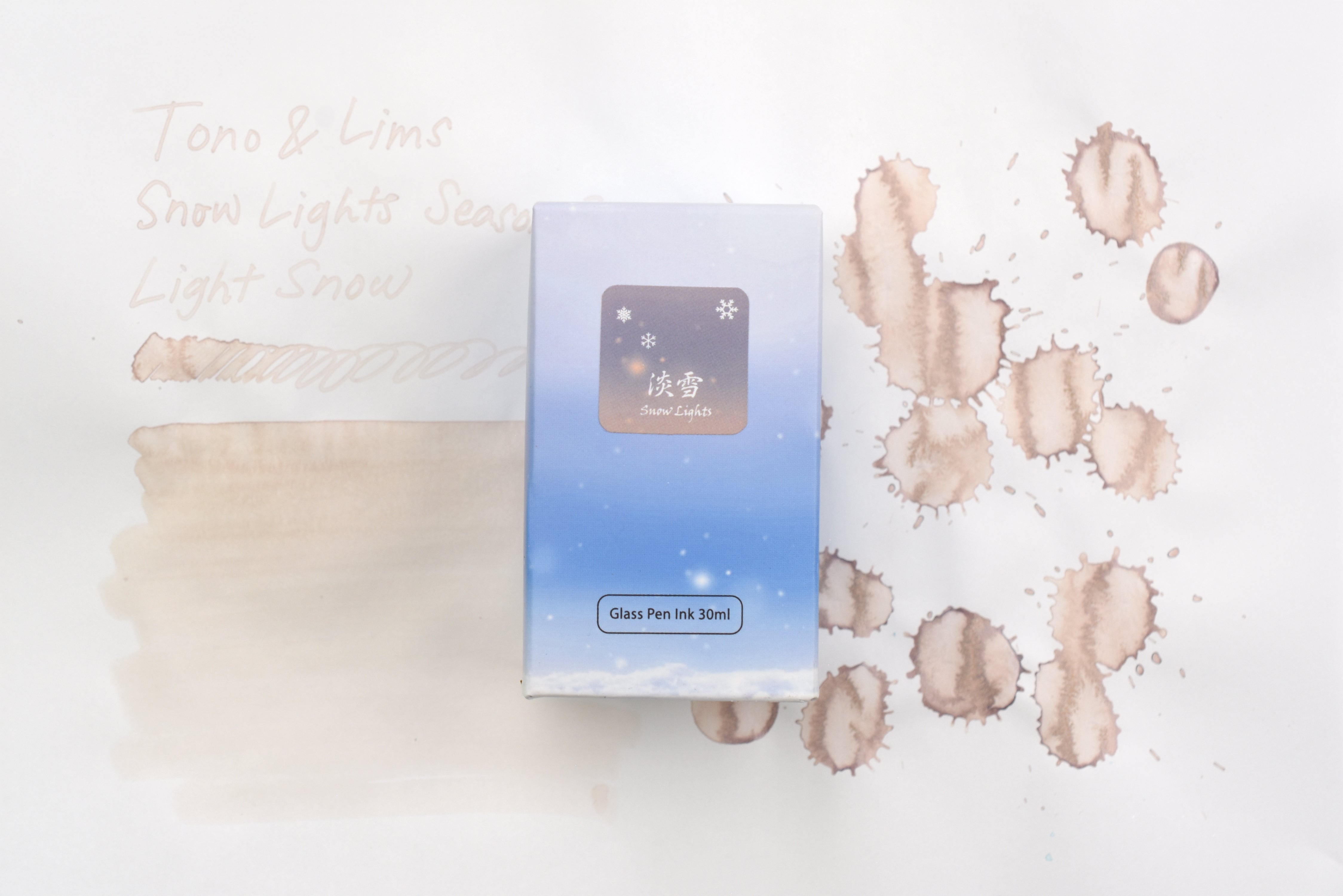 Tono & Lims Ink Bottle - Snow Lights - Season 2 - 淡雪 - Light Snow - 30ml