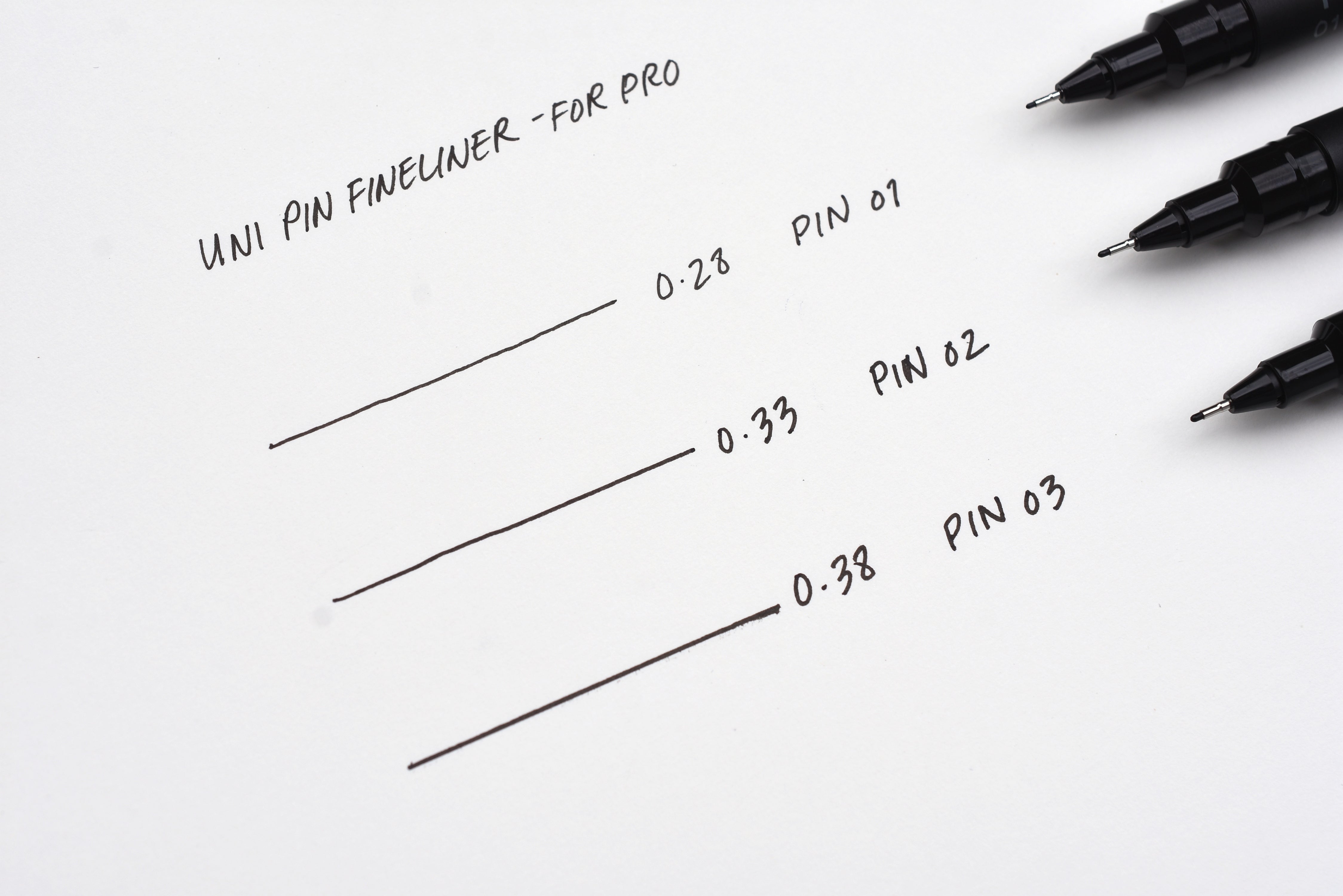 Uni Pin Fineliner Pen - For Pro - Black