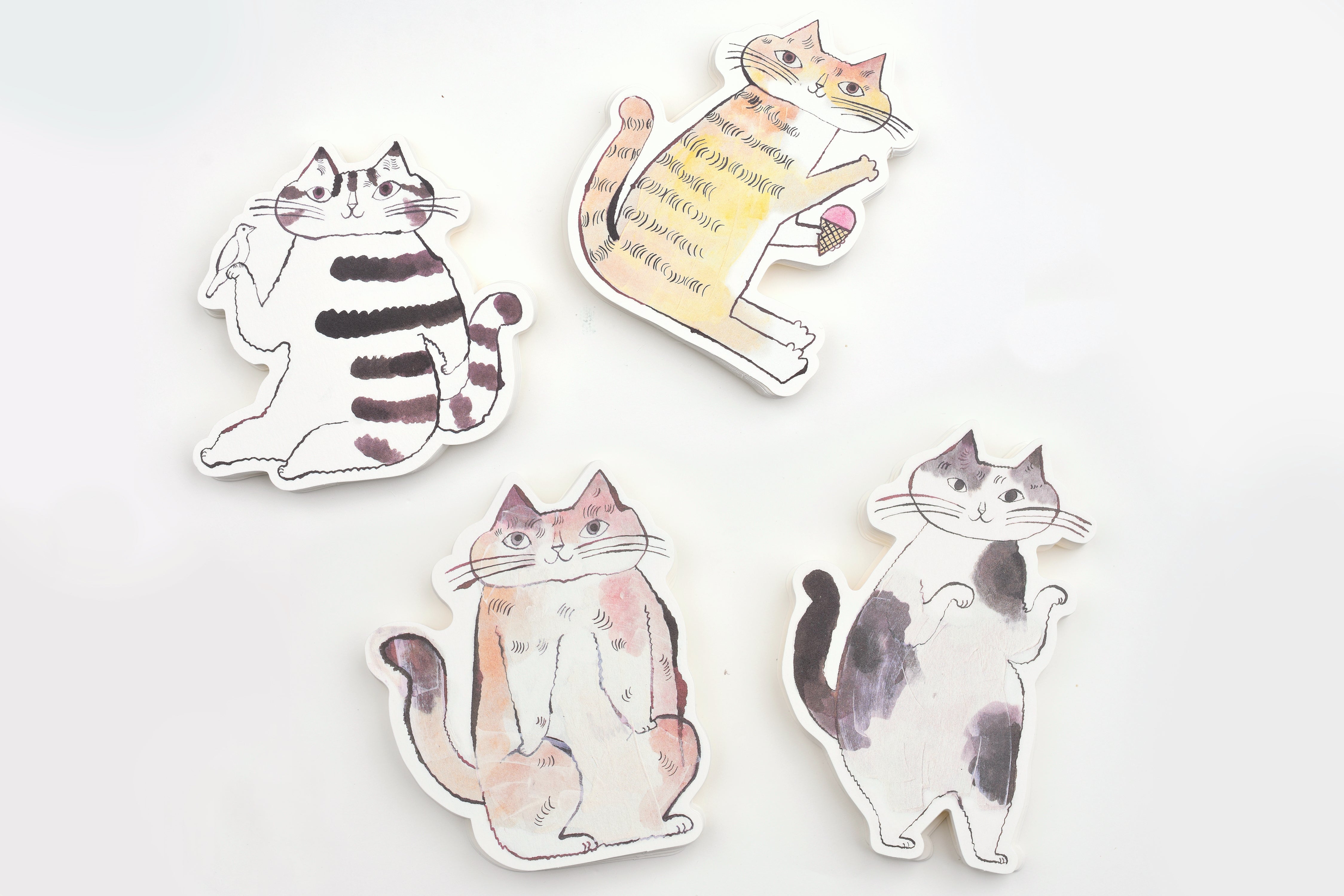 Classiky - Toranekobonbon Cat Cutout Message Cards