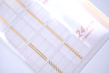 Midori Planner Index Label - Pattern Gold