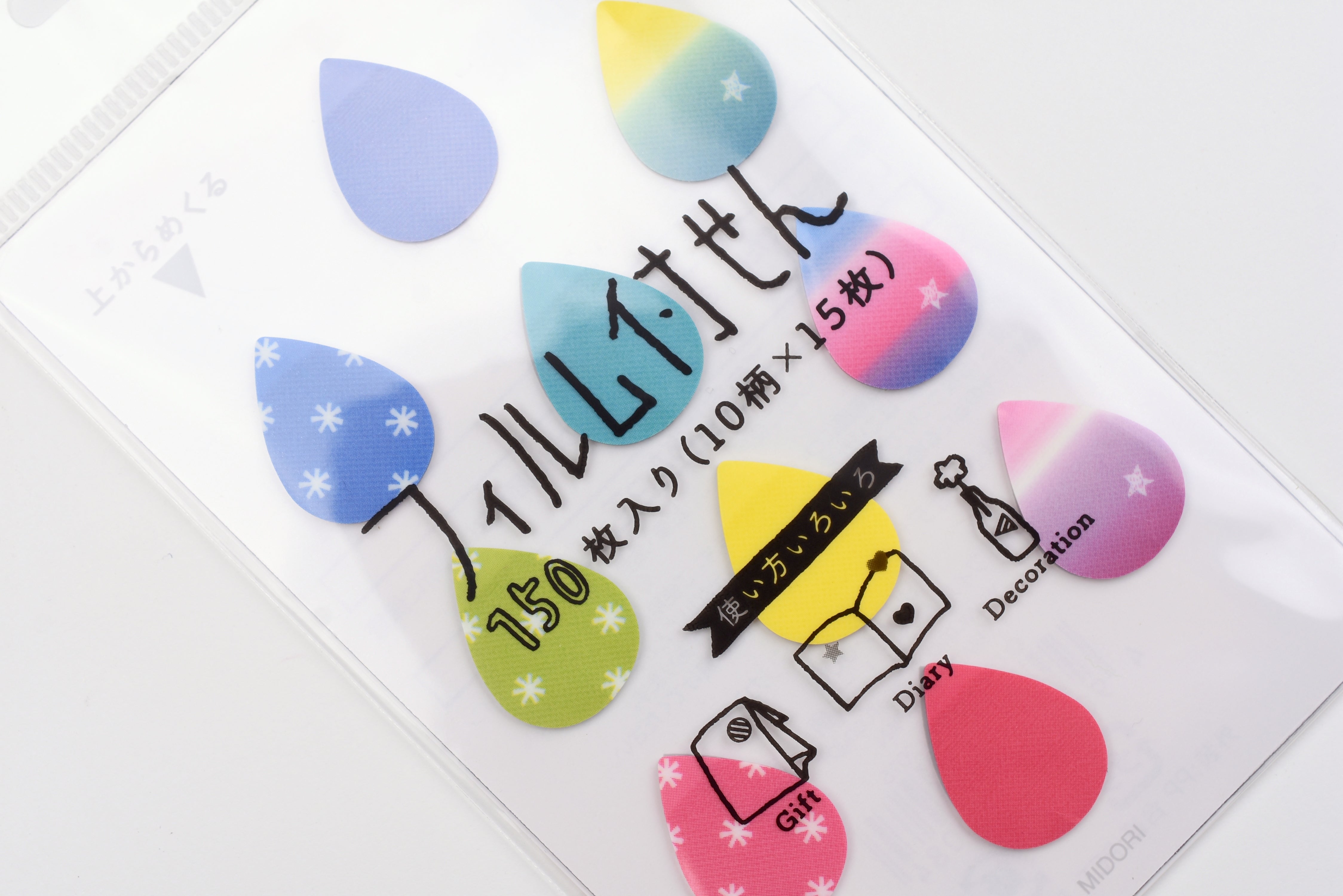 Midori Memo Film Mini Sticky Notes - Drops