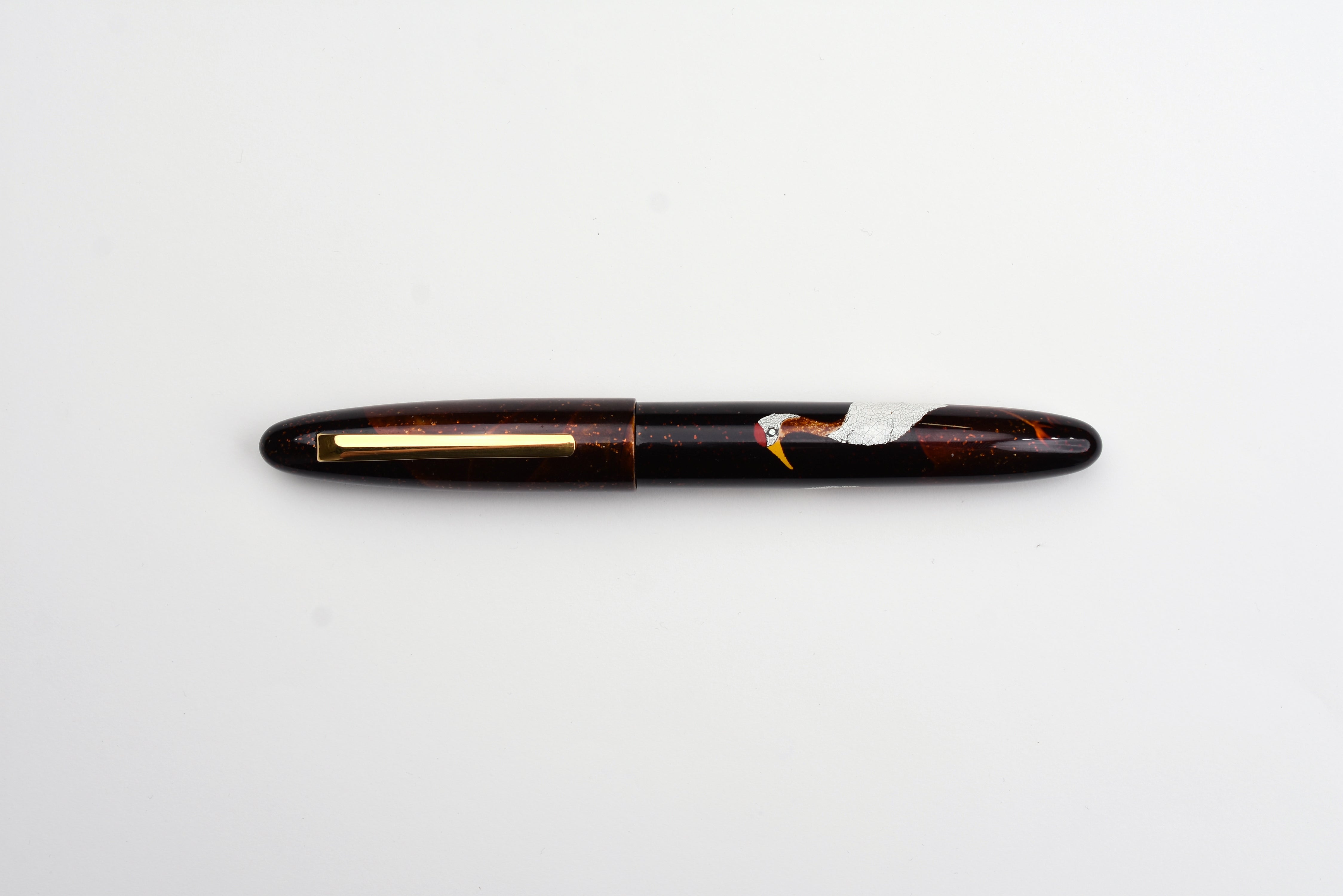 Taccia Miyabi Maki-e Fountain Pen - Dancing Crane - Limited Edition