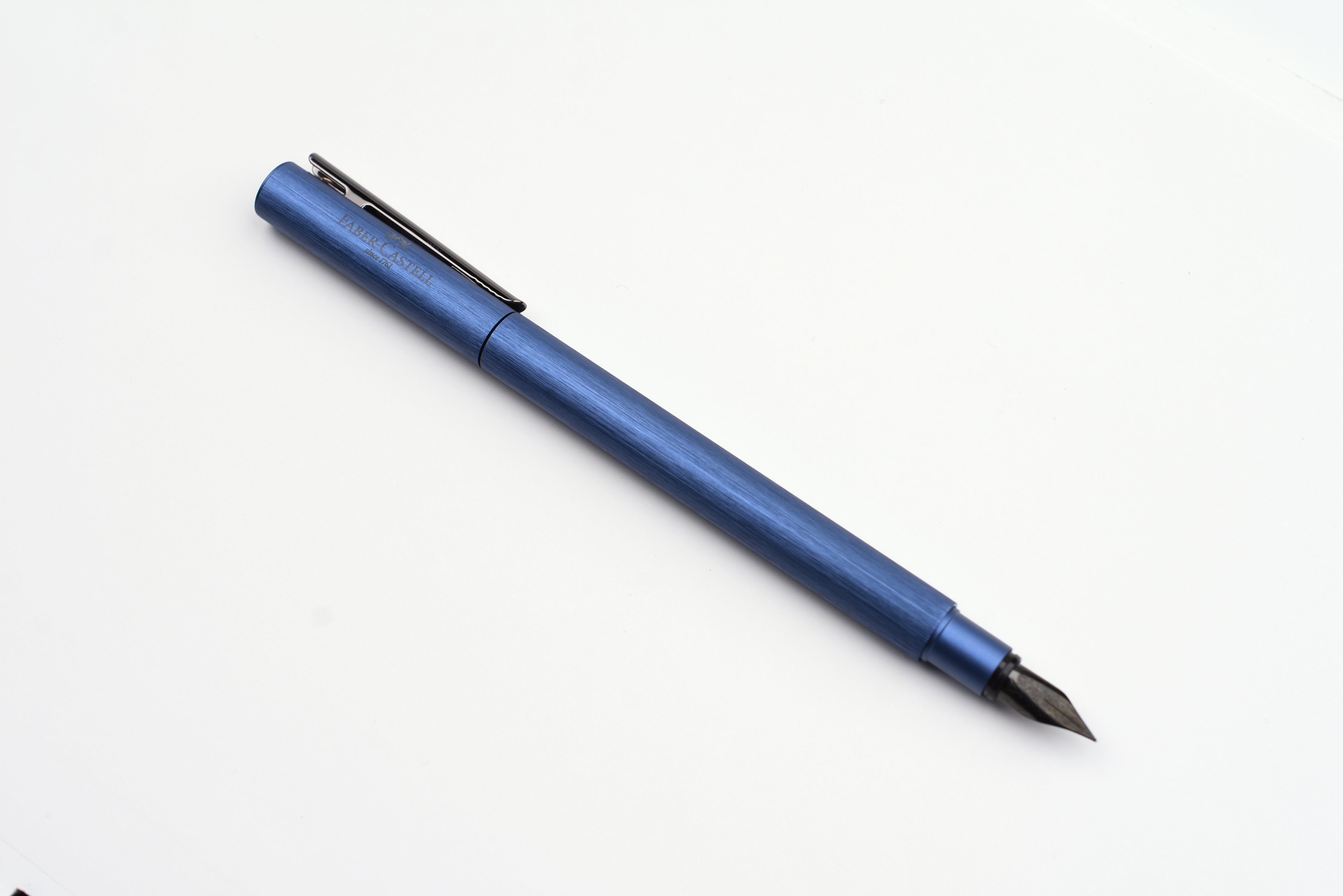 Faber-Castell - Design Neo Slim Fountain Pen - Dark Blue Aluminum