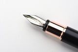 Faber-Castell - Design Neo Slim Fountain Pen - Black Matte & Rose Gold