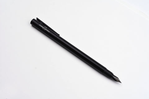 Faber-Castell - Design Neo Slim Fountain Pen - Black Matte & Matte Black Chrome