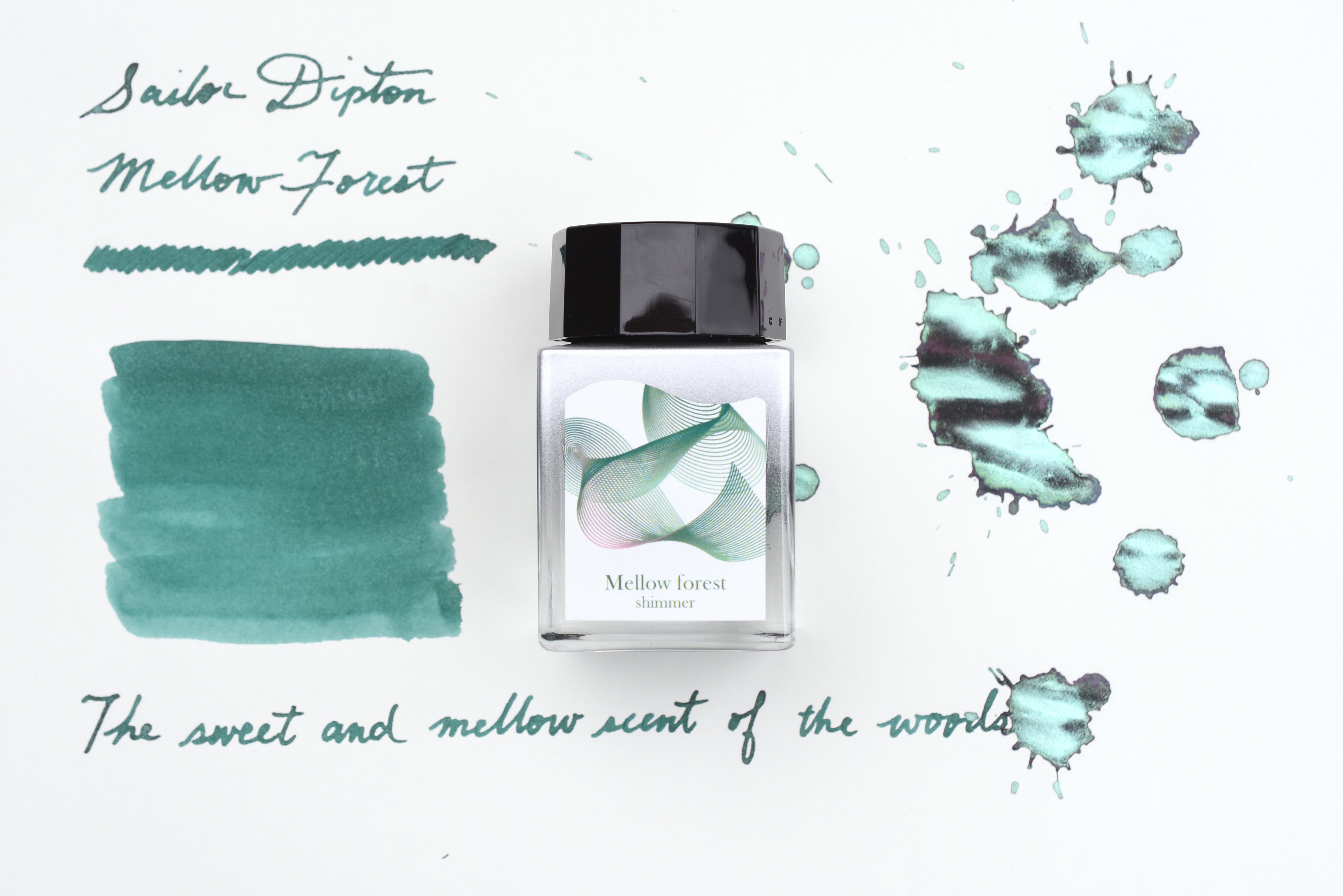 Sailor Dipton Shimmering Ink - Mellow forest - 20mL Bottle