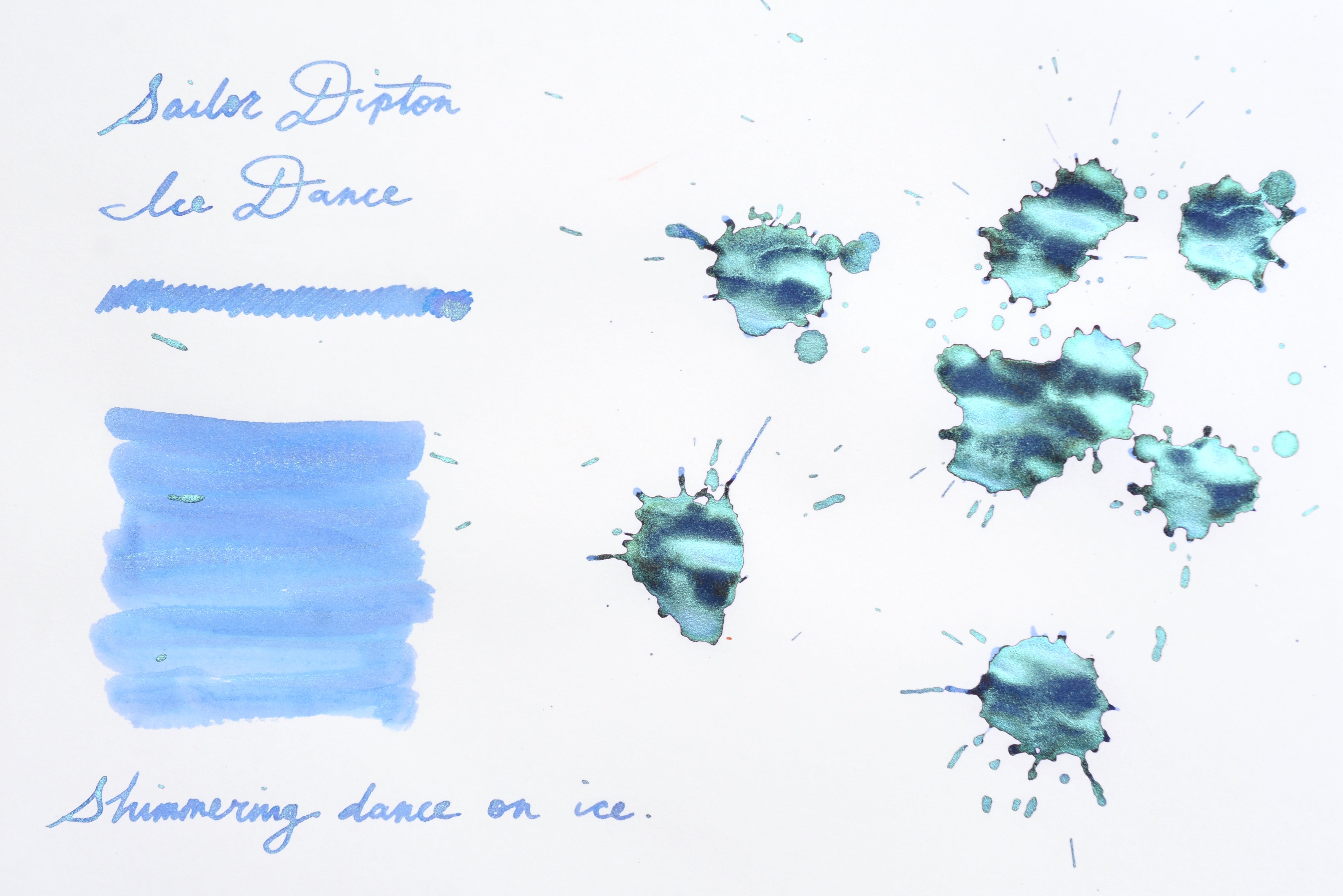 Sailor Dipton Shimmering Ink - Ice dance - 20mL Bottle