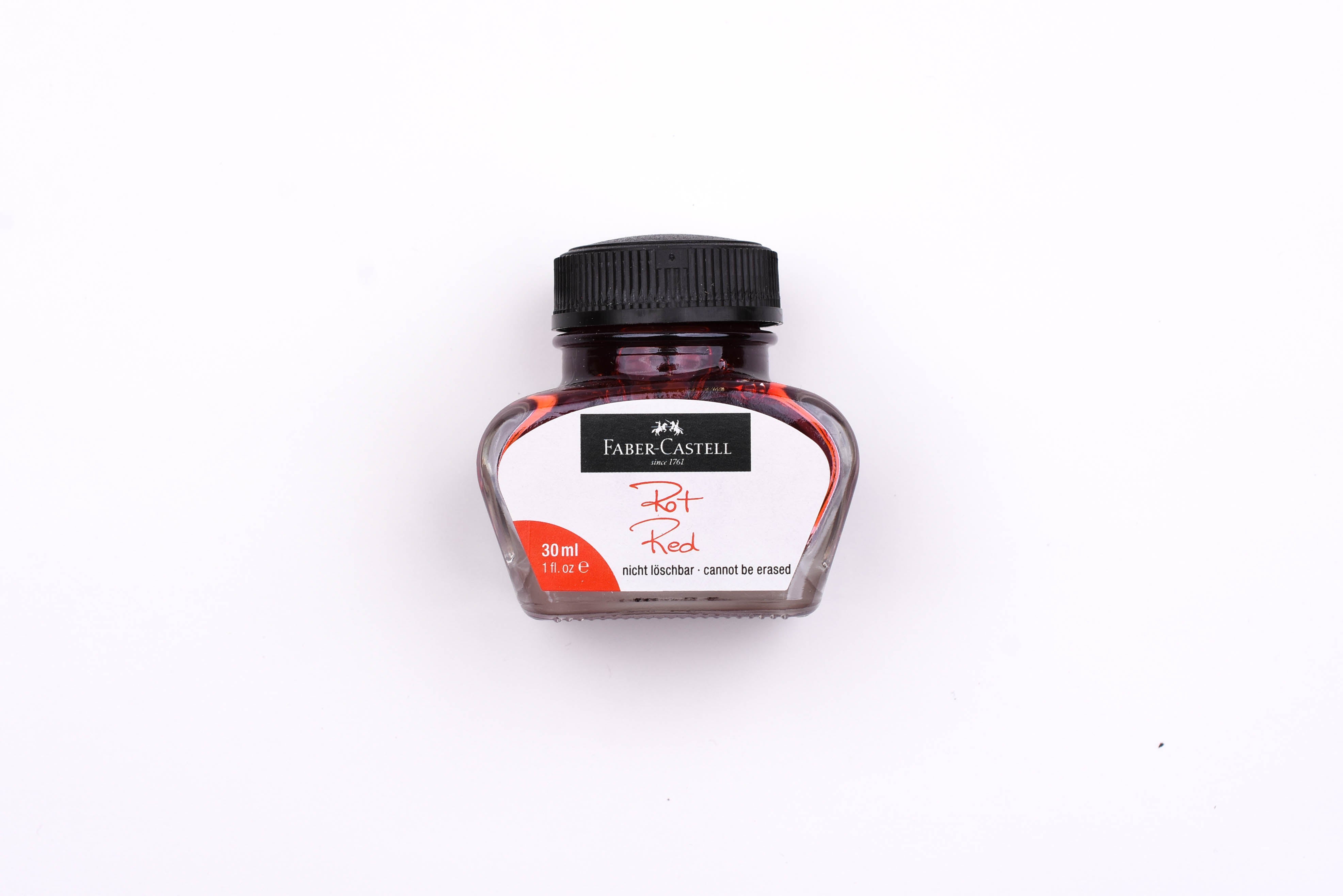 Faber-Castell - Fountain Pen Ink Bottles - Red - 30ml Bottle