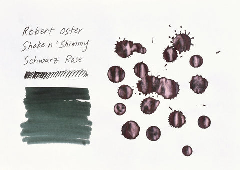 Robert Oster Signature Ink - Shake n' Shimmy - Schwarz Rose - 50ml