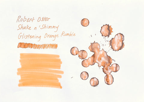 Robert Oster Signature Ink - Shake n' Shimmy - Glistening Orange Rumble - 50ml