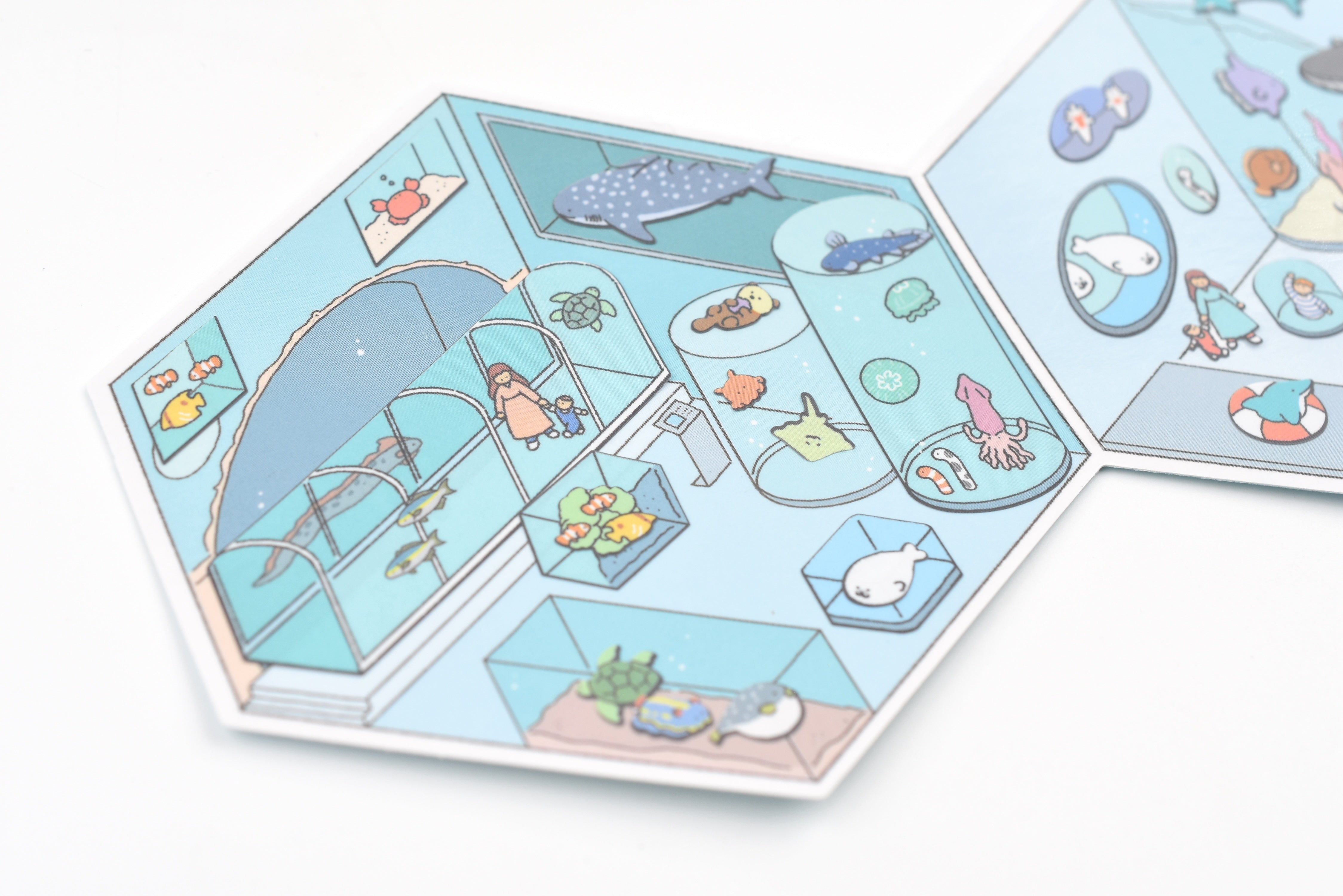 Kamio Room Decoration Sticker Sheet - Small World - Aquarium