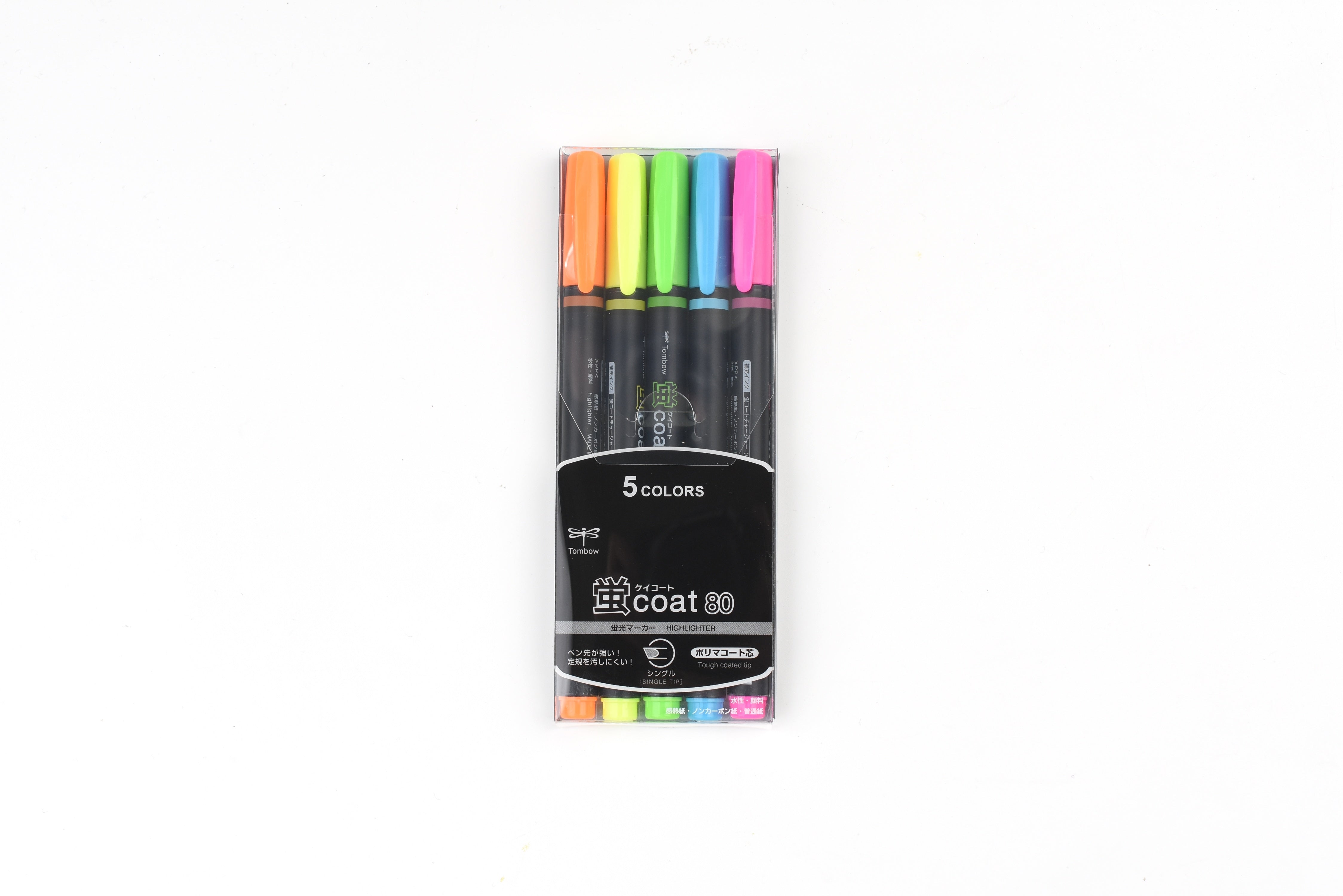 Tombow Hotaru Coat Highlighter - 5 Color Set