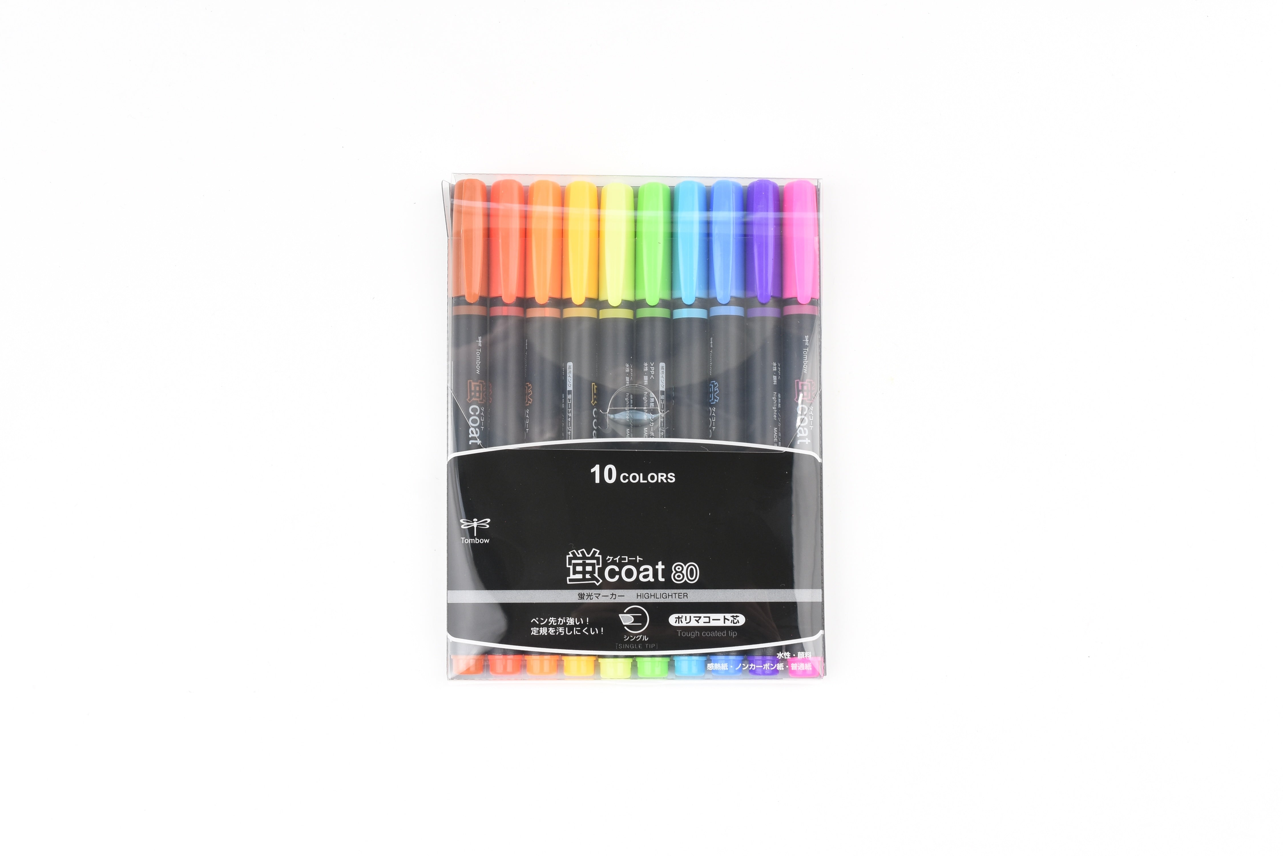 Tombow Hotaru Coat Highlighter - 10 Color Set