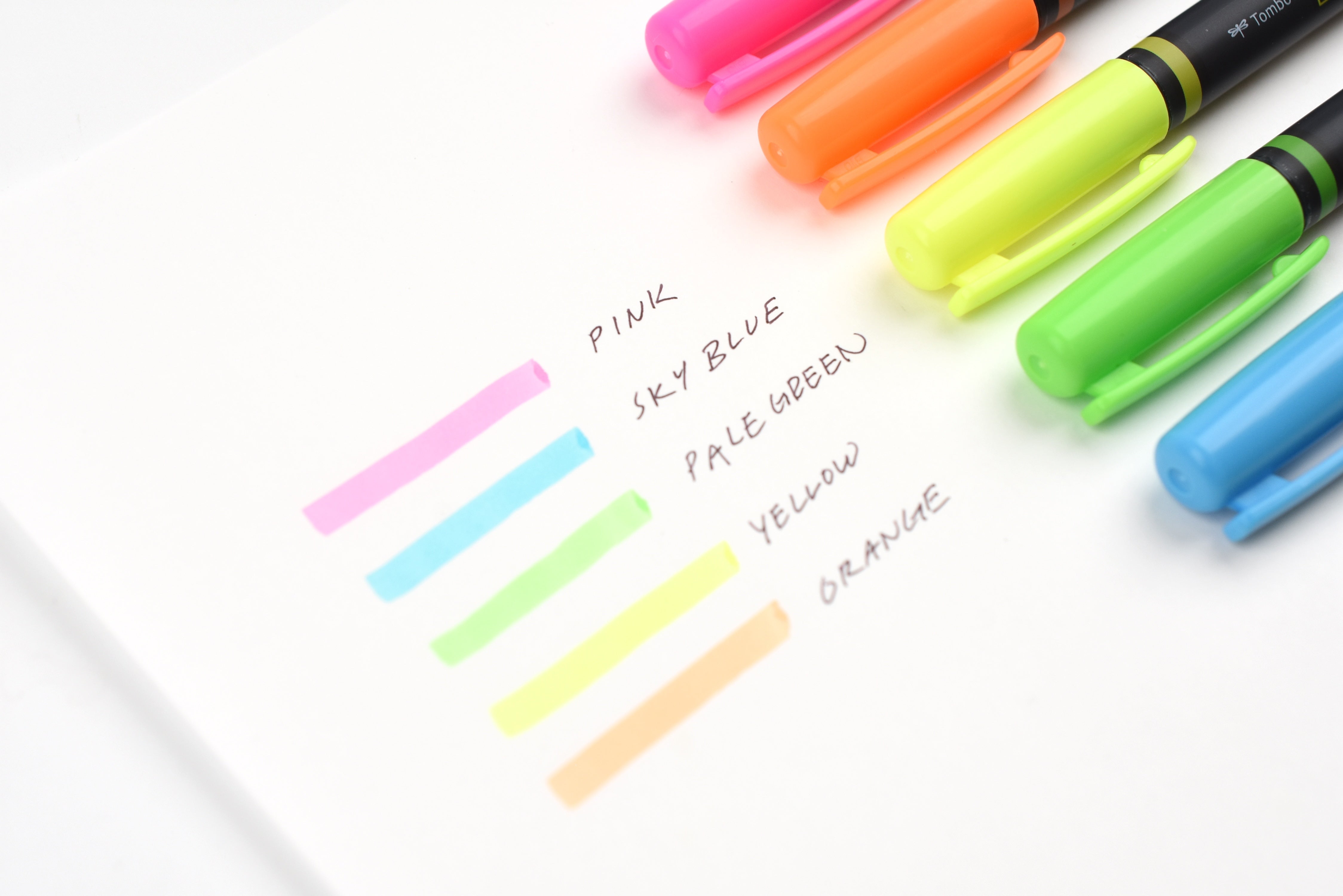 Tombow Hotaru Coat Highlighter - 5 Color Set