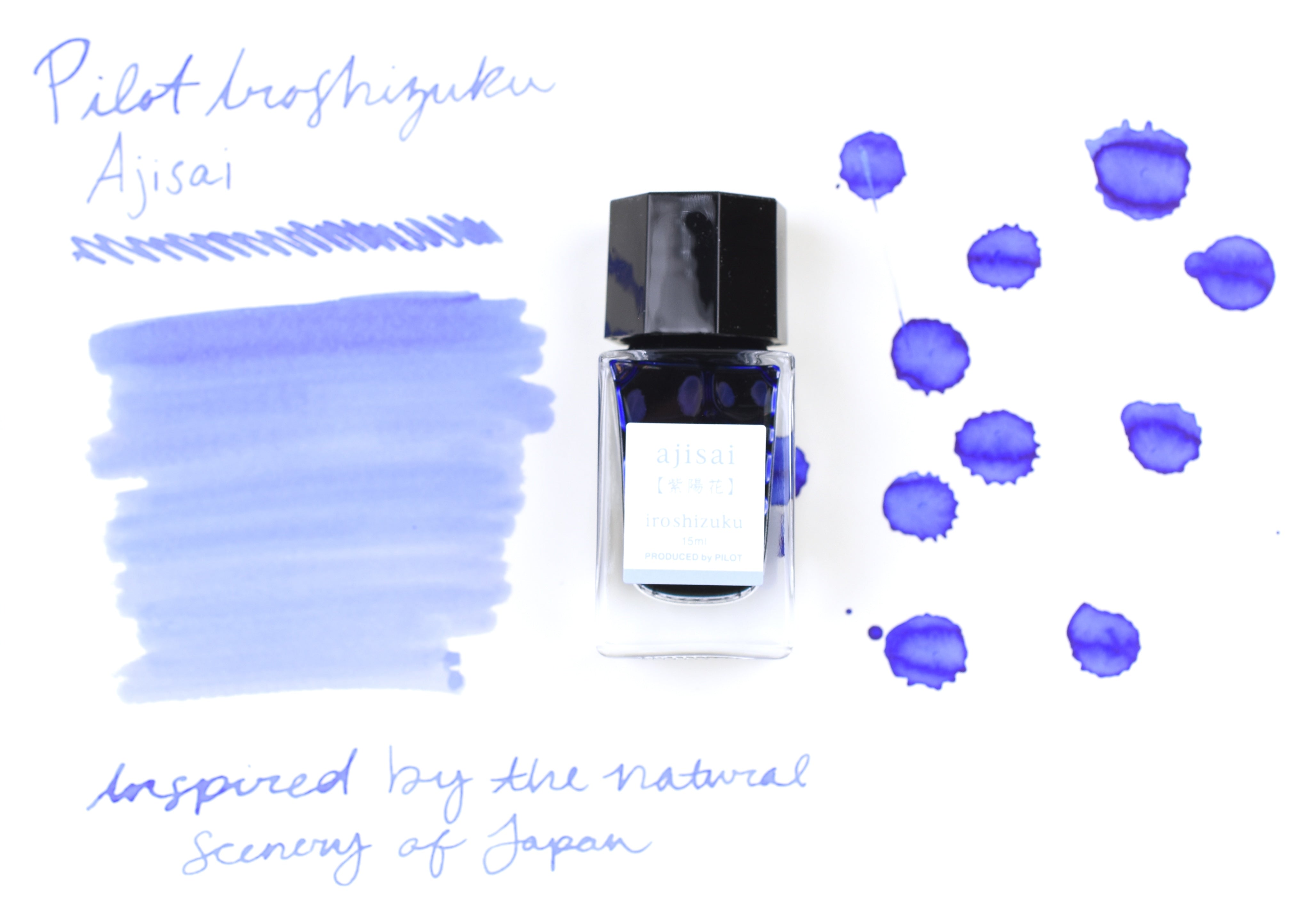 Pilot Iroshizuku Ink - Ajisai - 15 mL Bottle Ink