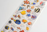 Kamio Illustrated Picture Book Stickers - Tropical Fish