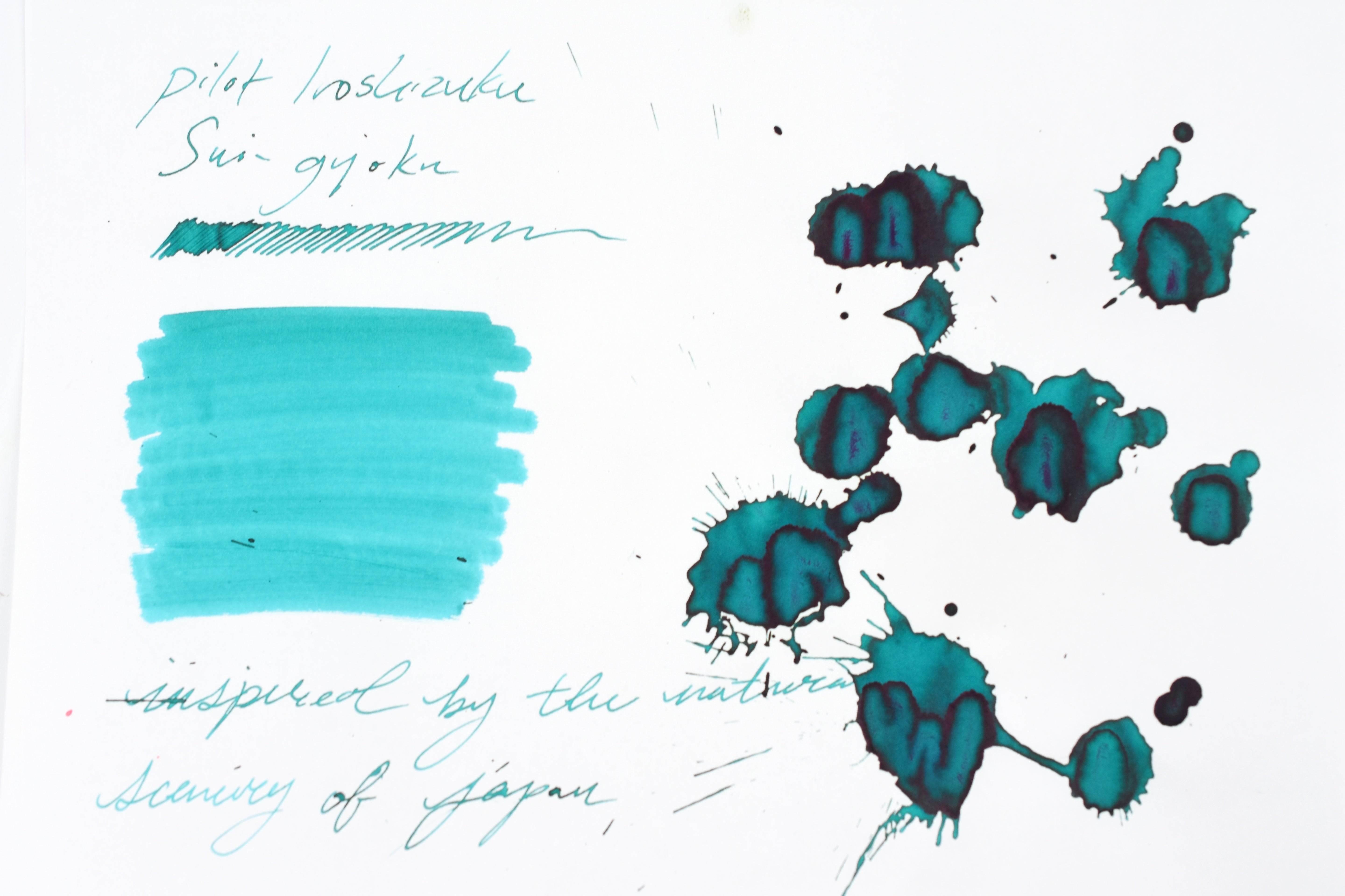 Pilot Iroshizuku Ink - Sui-Gyoku - 15 mL Bottle Ink