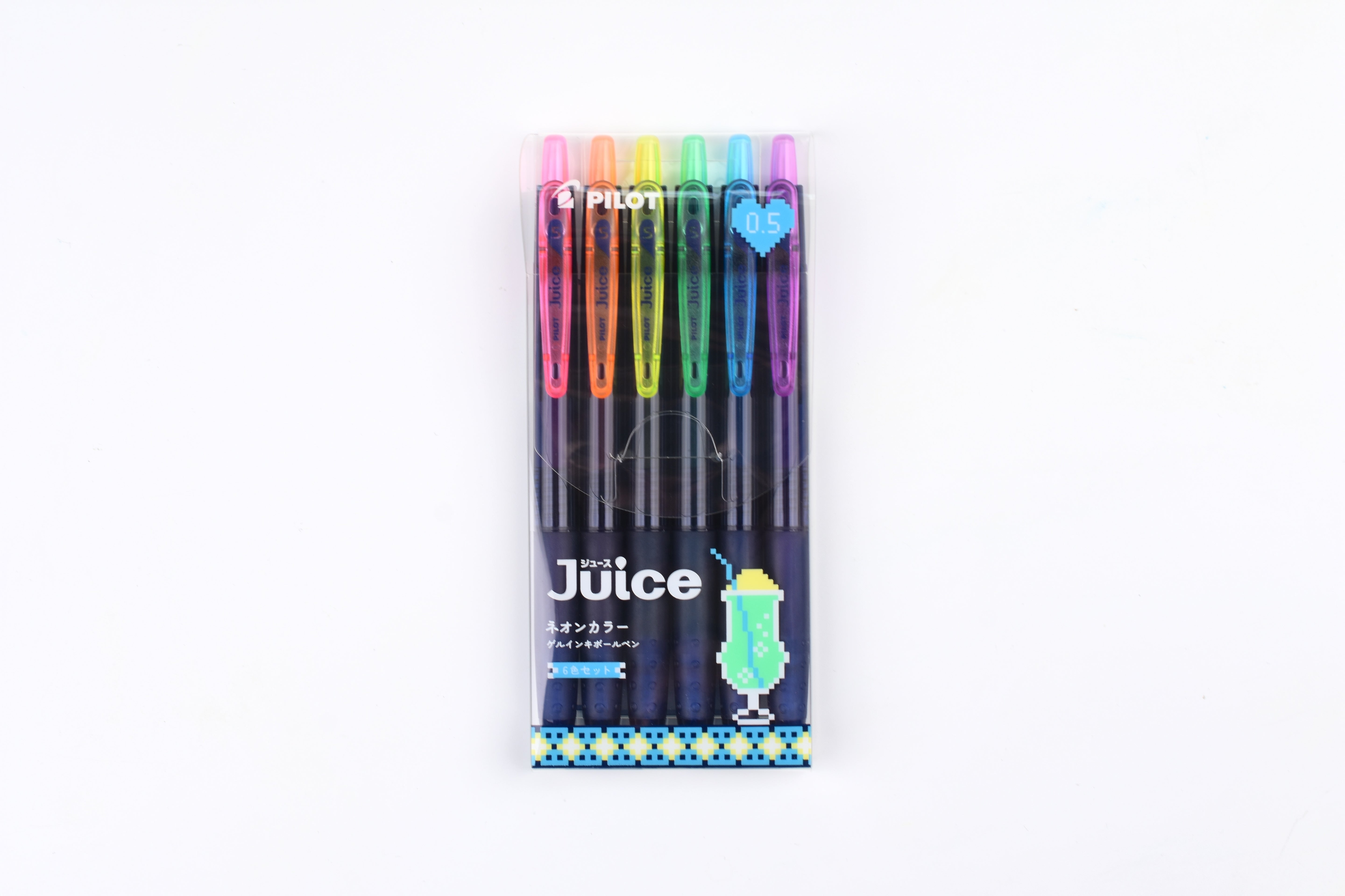 Pilot Juice Gel Pen - Neon Color - 0.5mm - Set of 6