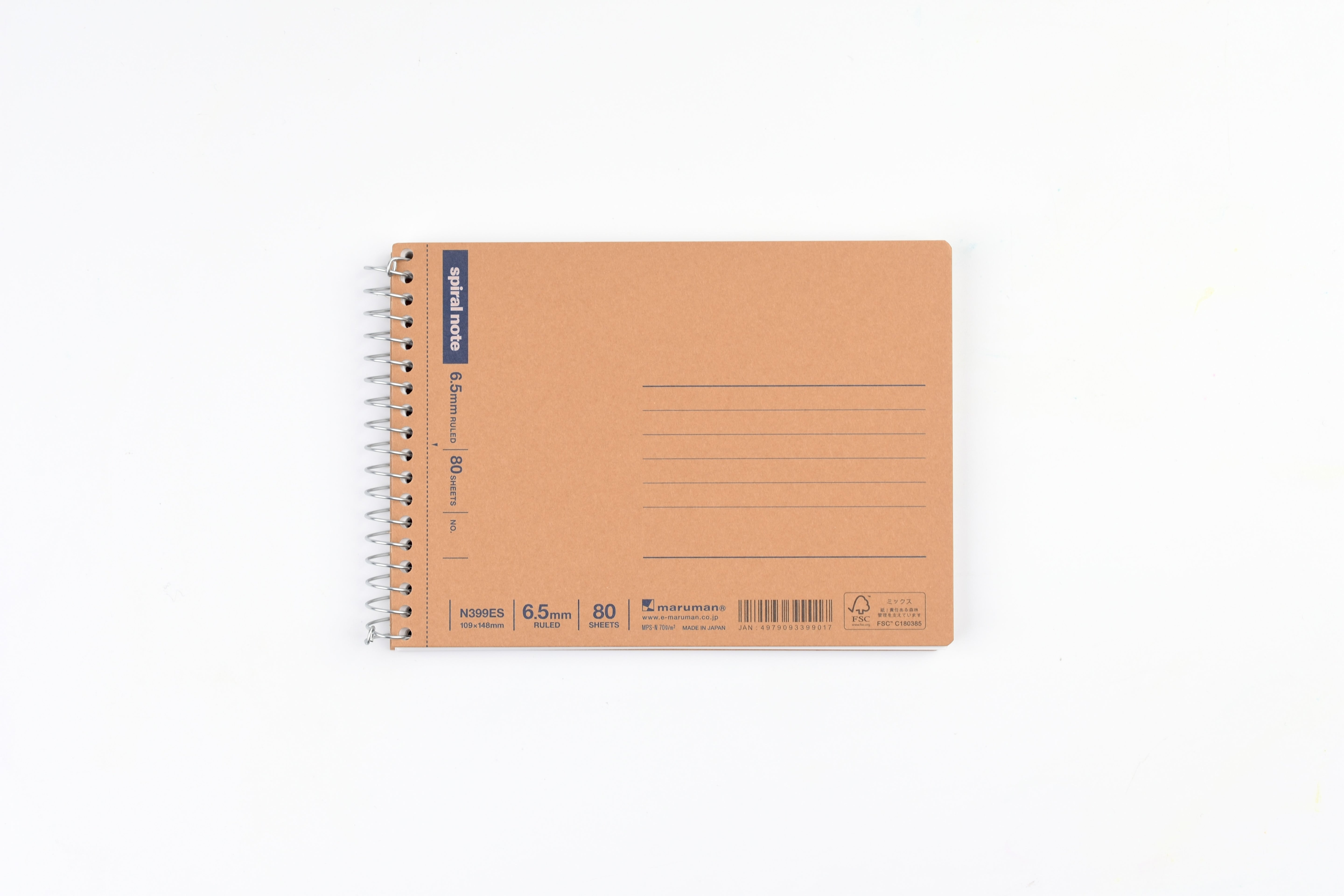 Maruman Basic Spiral Ring Notebook - A6 Pocket - Ruled