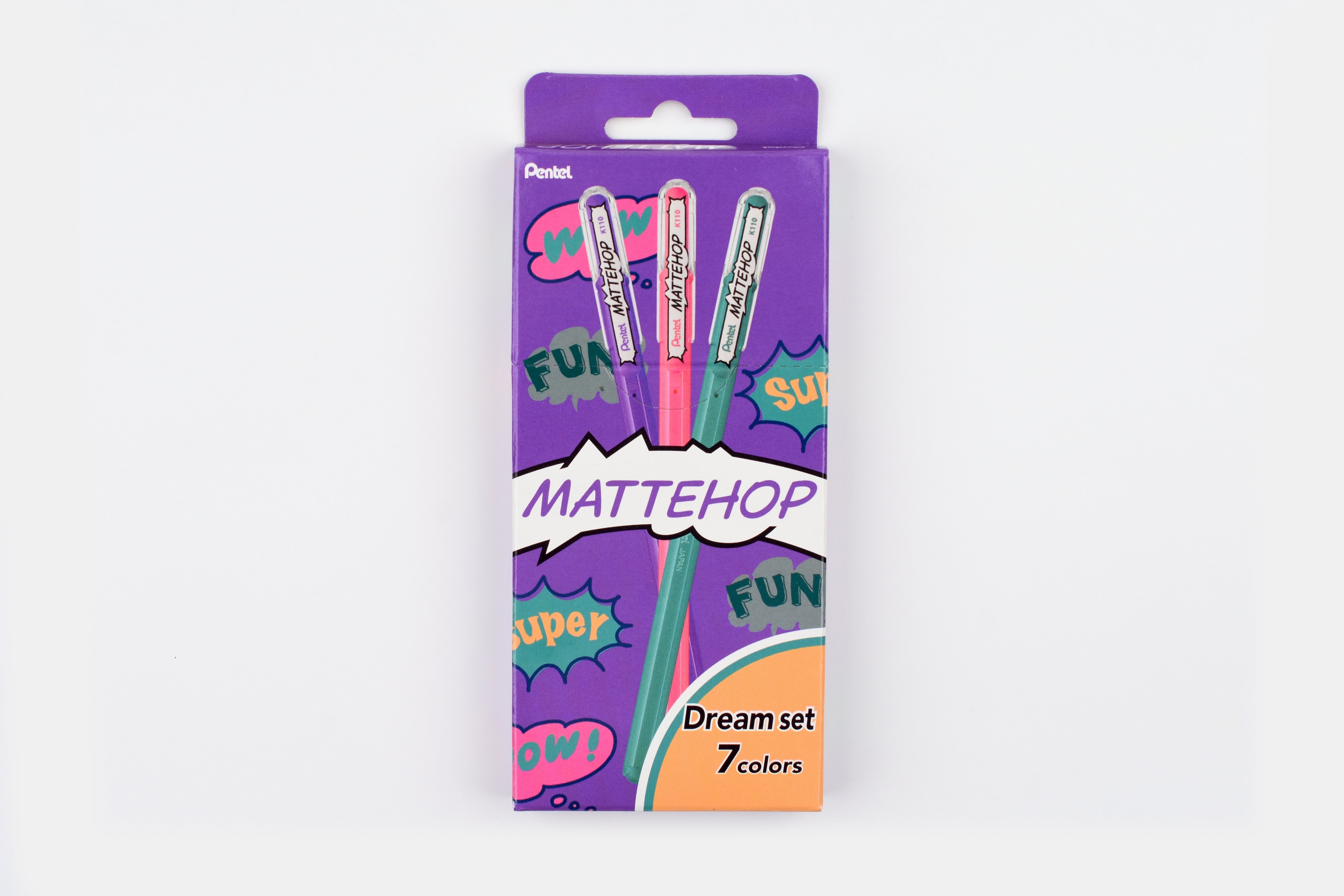 Pentel MATTEHOP Gel Pen - Dream - Set of 7