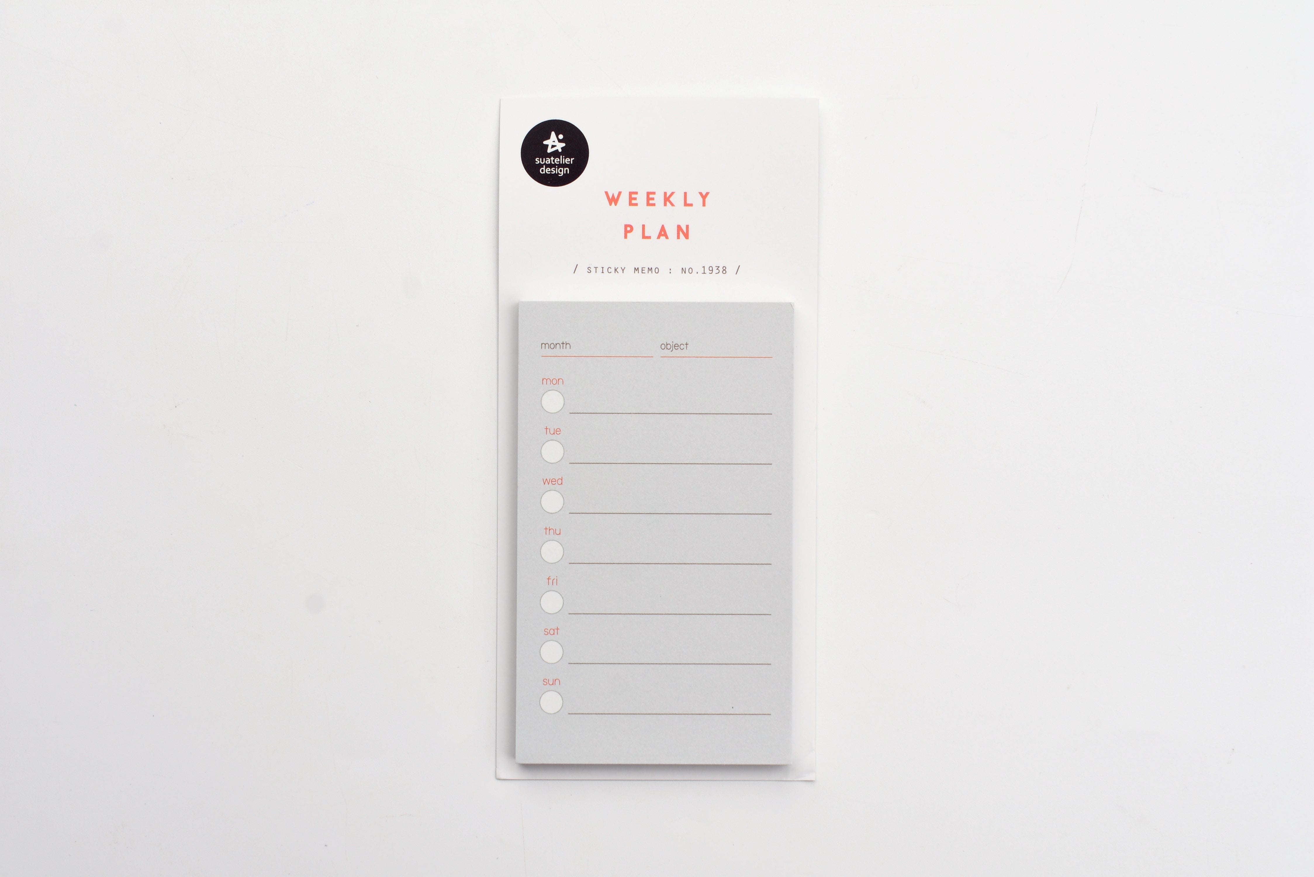 Suatelier - Sticky Memo - Weekly Plan