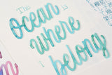 Stationery Fest Workshop - Monoline Lettering with Bechori - August 9 - 1pm