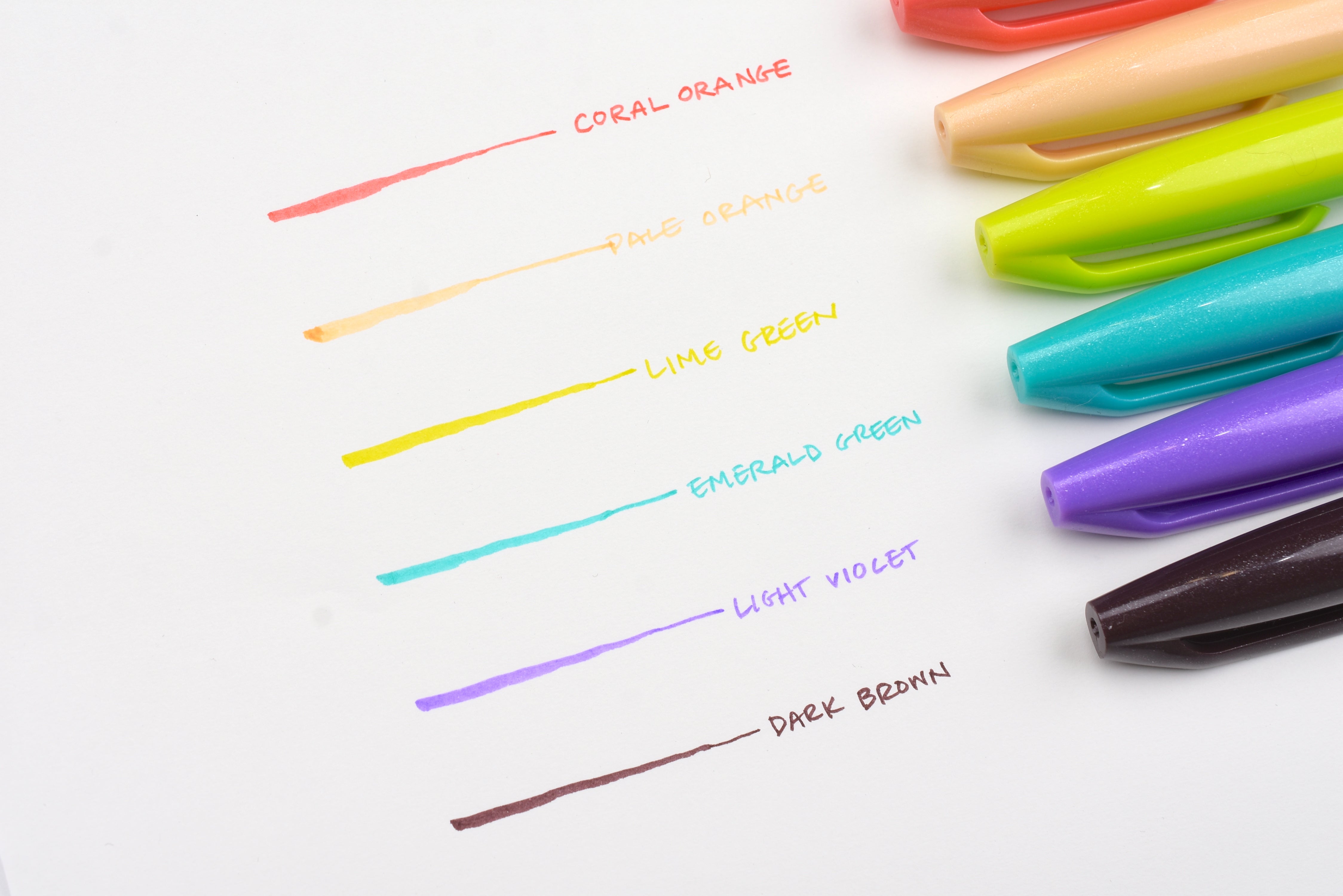 Pentel Touch Brush Sign Pen - Nuance Colors