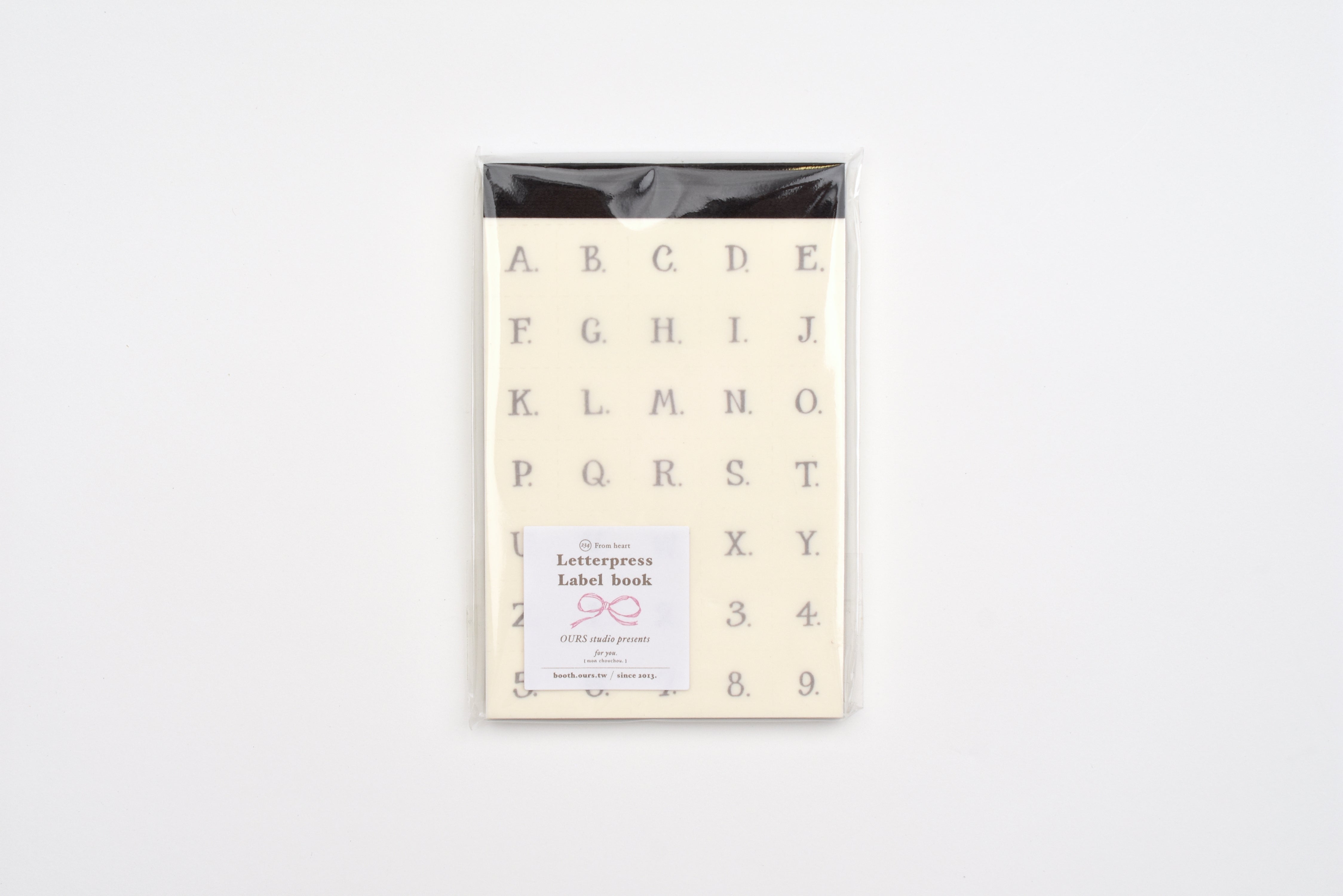 OURS x Hank - Letters (No Frame) Letterpress Book