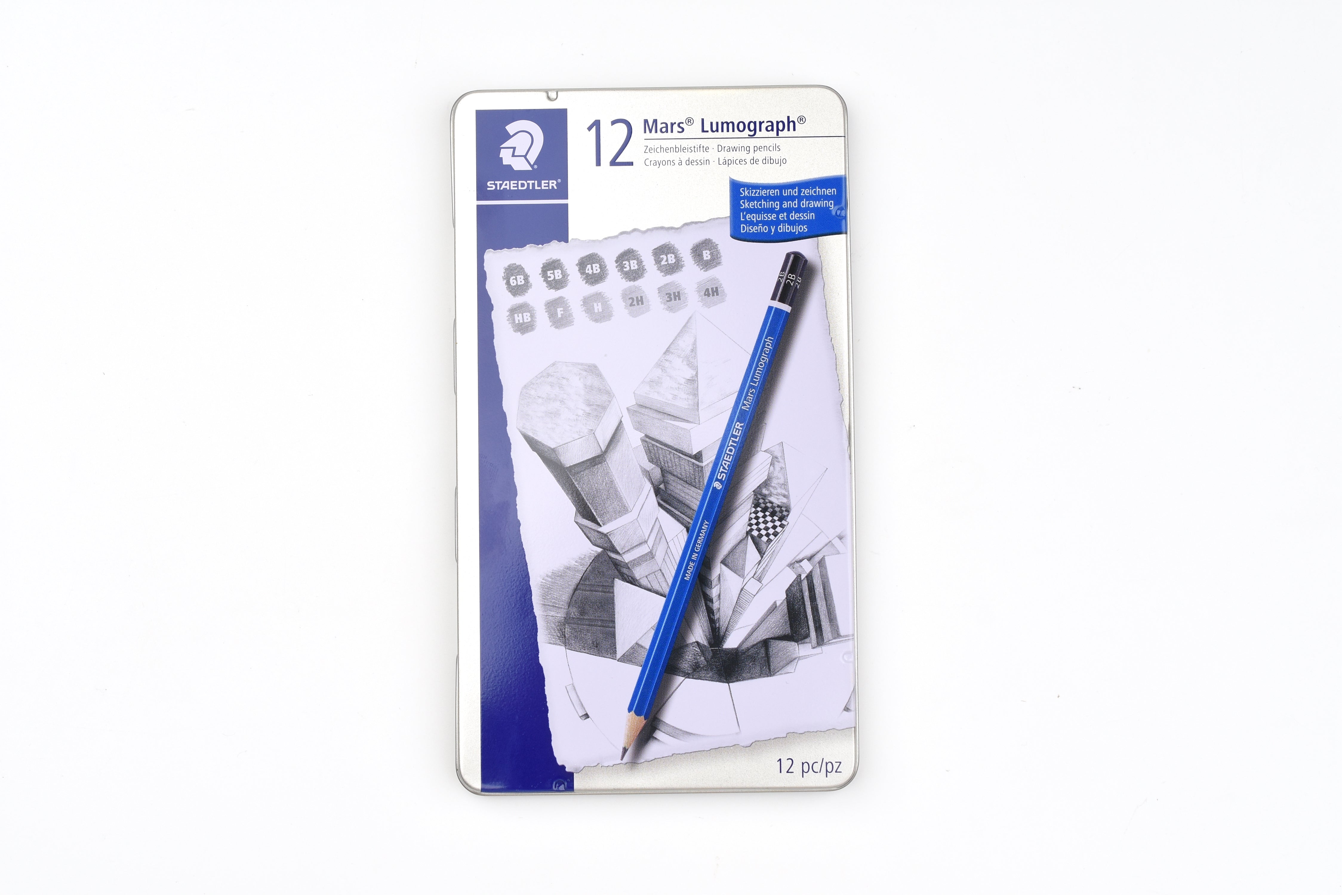 Staedtler Mars Lumograph 100 - Drawing Pencil - Set of 12