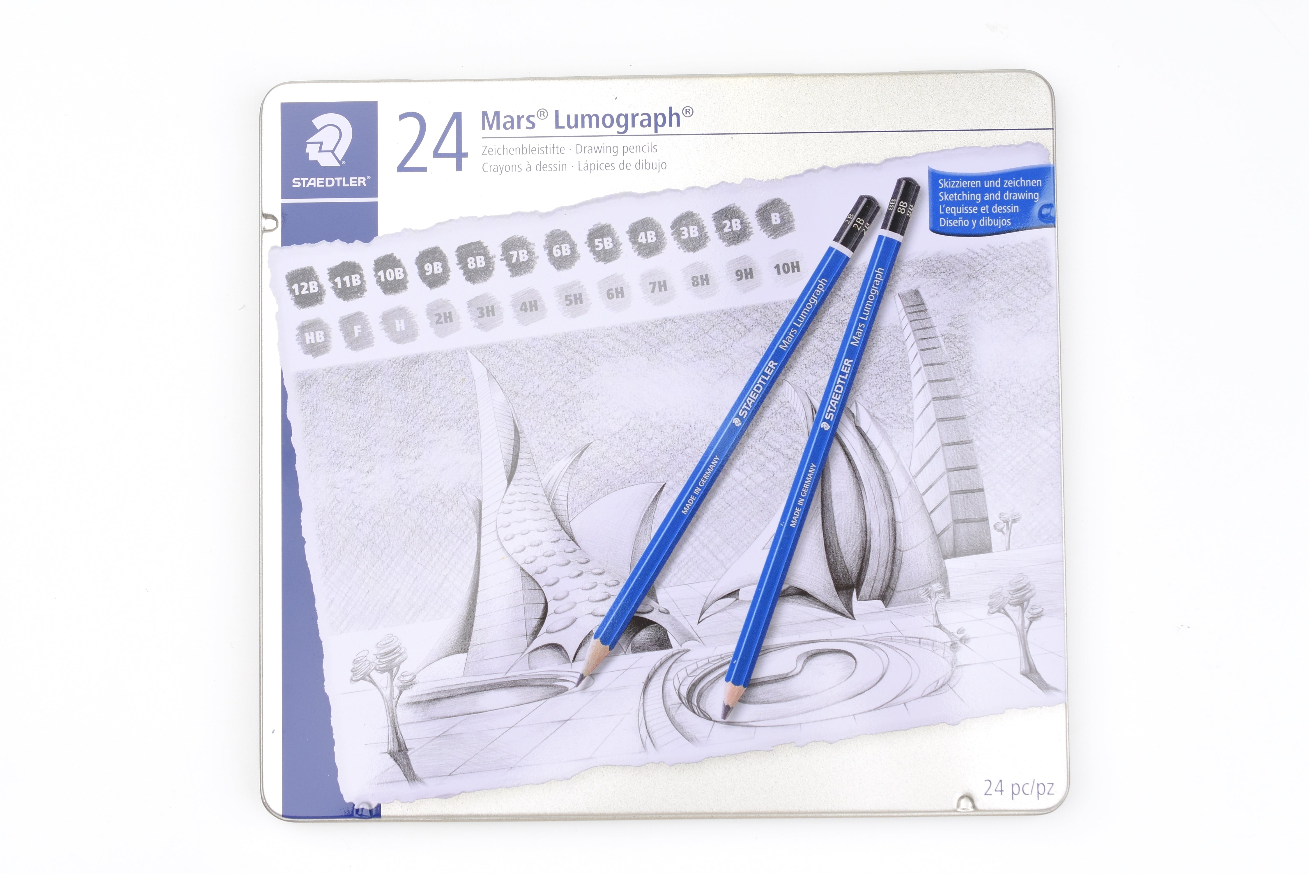 Staedtler Mars Lumograph 100 - Drawing Pencil - Set of 24