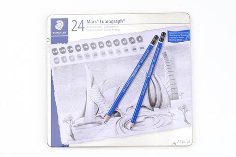 Staedtler Mars Lumograph 100 - Drawing Pencil - Set of 24