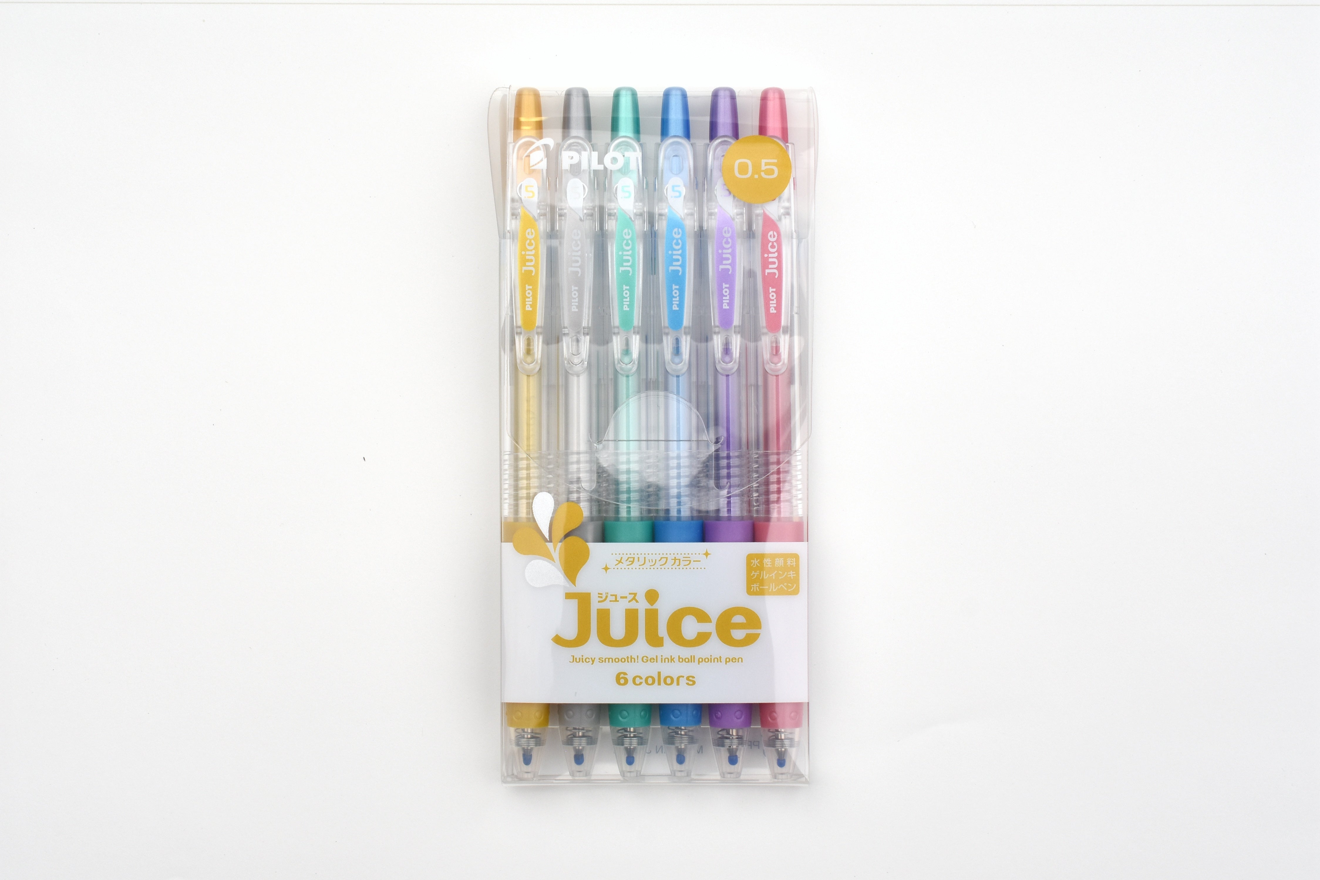 Pilot Juice Gel Pen - Metallic Color - 0.5mm - Set of 6