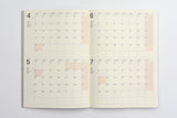 Laconic Diary 2024 Pre.12 - Gantt Chart Monthly - A5