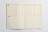 Laconic Diary 2024 Pre.12 - Gantt Chart Monthly - A5