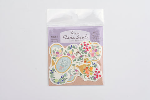 Furukawa Paper Deco Flake Sticker - Dried Flowers