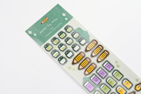 Yoseka Stationery Planner Sticker - Stationery