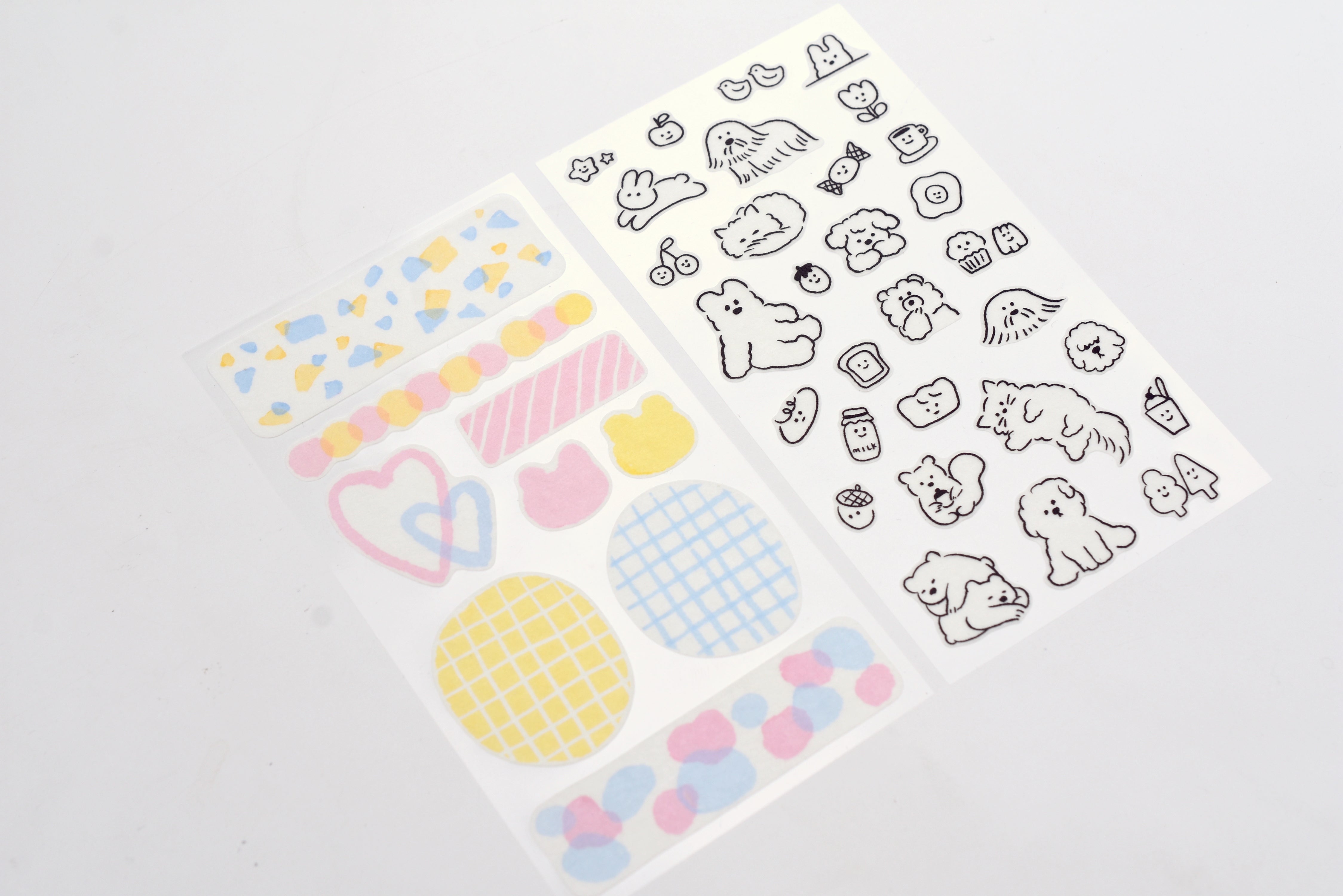 Midori 2 Sheets Planner Sticker - Cute Motif