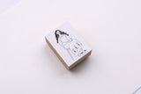 La Dolce Vita Rubber Stamp - Old School Diary Woman