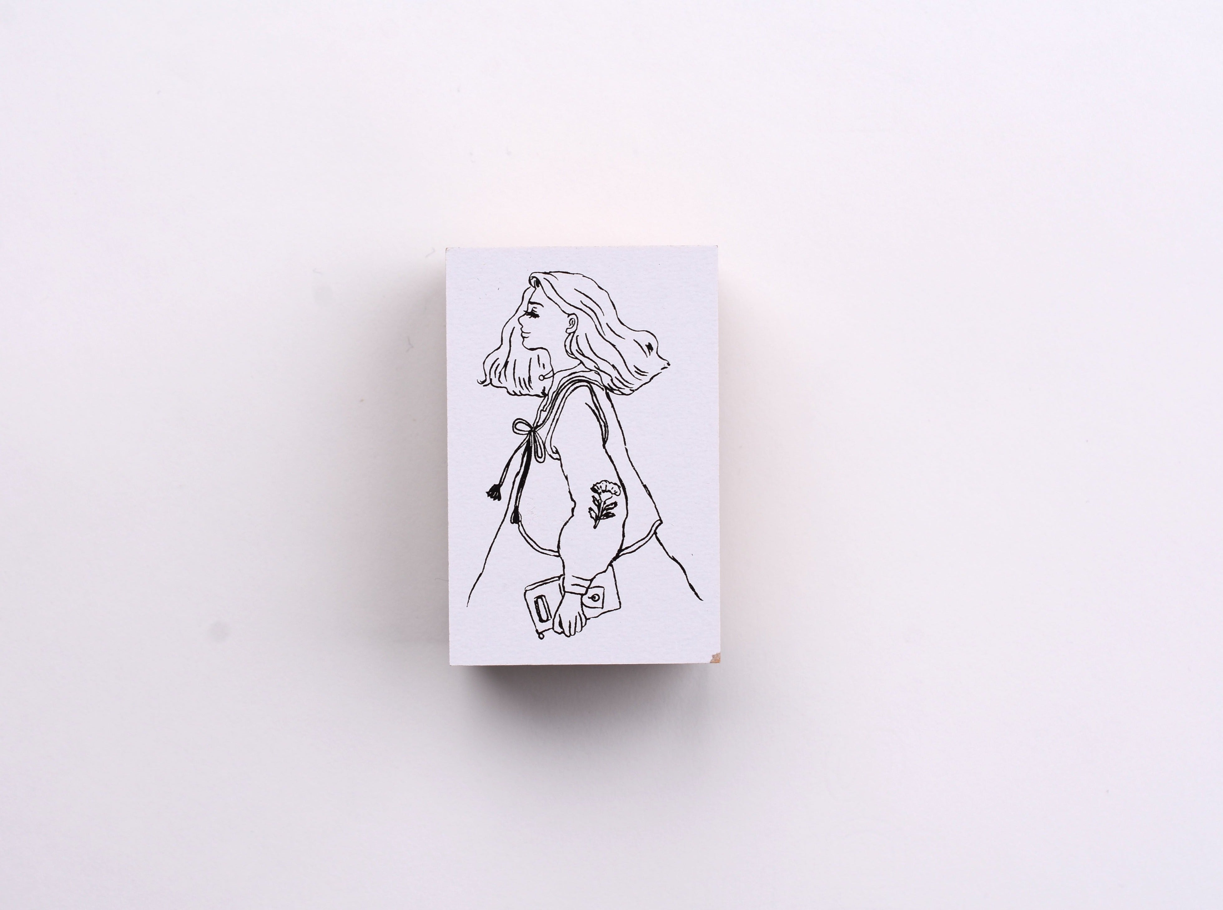 La Dolce Vita Rubber Stamp - Take a Trip with a Pocketbook