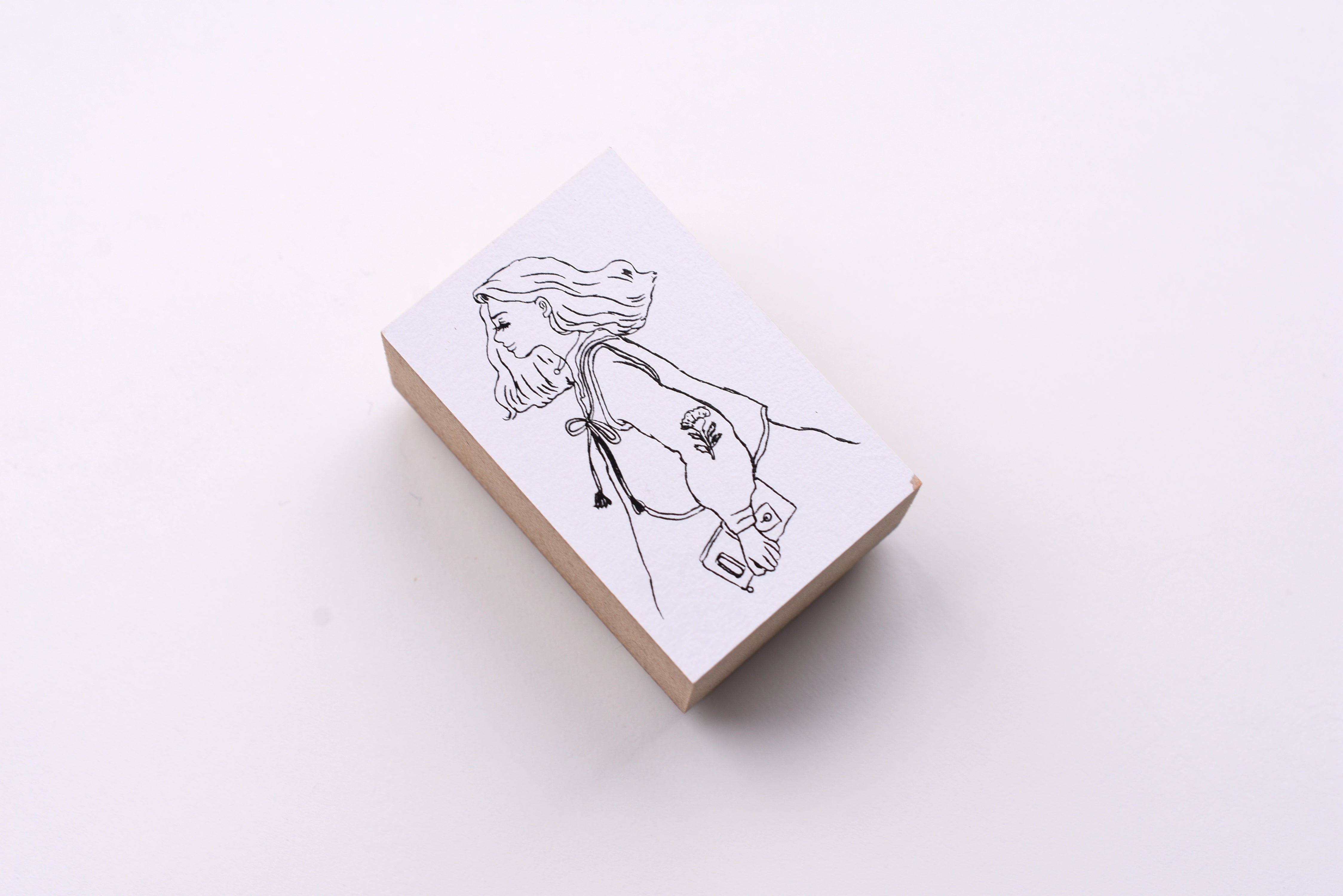 La Dolce Vita Rubber Stamp - Take a Trip with a Pocketbook