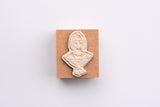 La Dolce Vita Rubber Stamp - Flower Scarf Girl